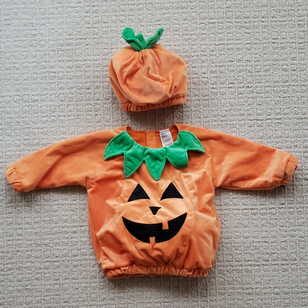 Pumpkin Costume for Kids - Orange and Green